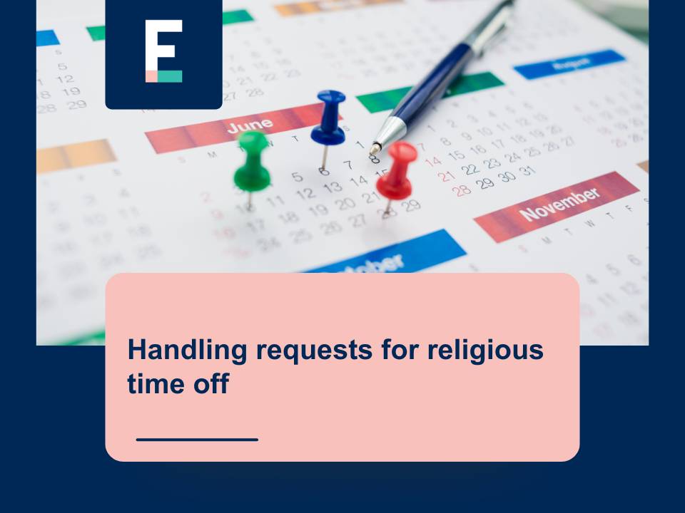 Advanced Religious Comp Time Top HR tips for handling requests for religious time off - Fenton Elliott